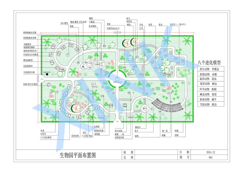 生物園平面布置圖